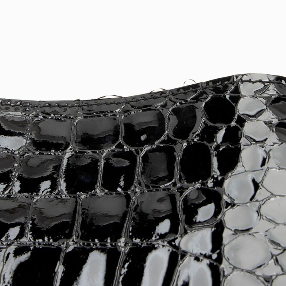 Saint Laurent Patent Croc Embossed Leather Suzanne Medium Hobo - Picture 14 of 14